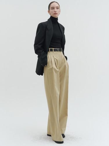 Classic Cotton High Waist Pants_BEIGE - OER - Modalova