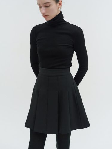 Mini flare high-waist skirt_BLACK - OER - Modalova