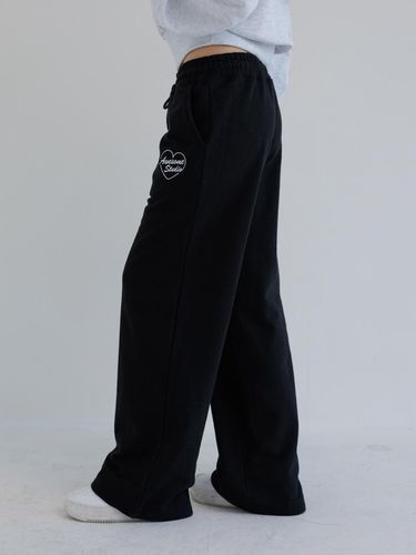 Low-waist wide sweat pants black - Awesomestudio - Modalova