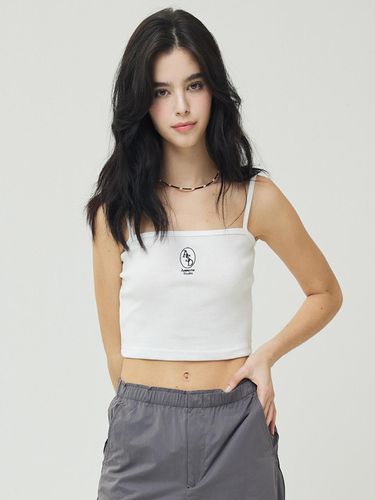 Crop Top Signature Sleeveless White - Awesomestudio - Modalova