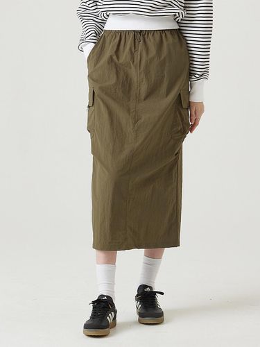 Nylon cargo skirt khaki - Awesomestudio - Modalova