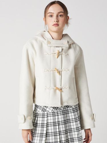 Cropped hooded duffle coat - Awesomestudio - Modalova