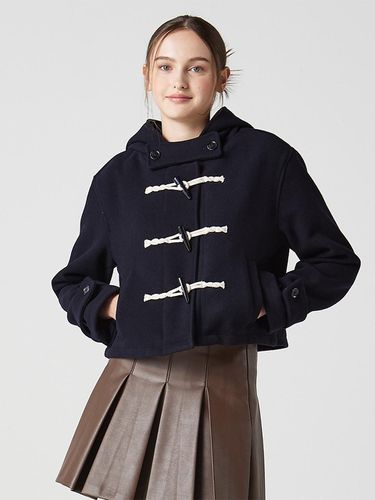 Cropped hooded duffel coat - Awesomestudio - Modalova