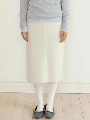 Kidmohair] love knit skirt 233 (ivory) - VERBE - Modalova