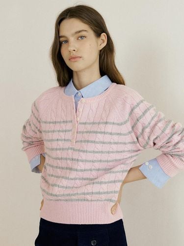 Wool] stripe knitwear 223 (pink) - VERBE - Modalova