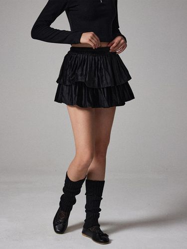 Velvet cancan skirt black - Awesomestudio - Modalova