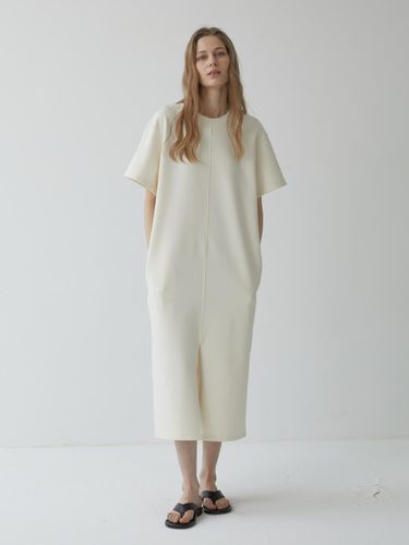 Den front slit relaxed dress - MOMET - Modalova