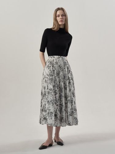 Flower Volume Maxi Skirt small pattern - MOMET - Modalova