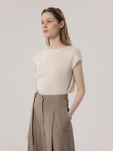 Burn cap sleeve knit beige - MOMET - Modalova