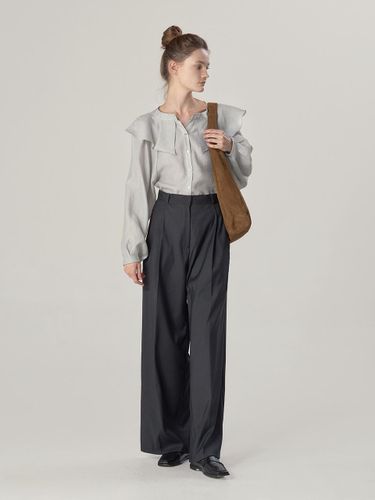 Formal Wide Belt Slacks - MOMET - Modalova