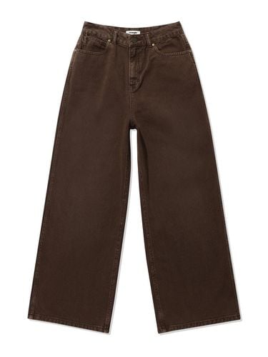 W) WORLDWIDE FIT Color Denim Pants Brown - Wrangler - Modalova