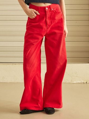 W) WORLDWIDE FIT Color Denim Pants Red - Wrangler - Modalova