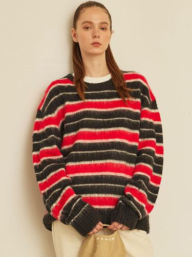 Striped U - Neck Sweater Black - Wrangler - Modalova