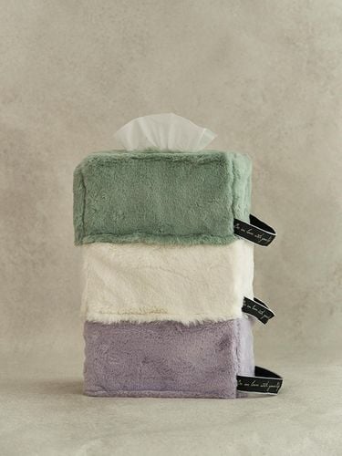 Cozy fur handle tissue case - DECOVIEW - Modalova