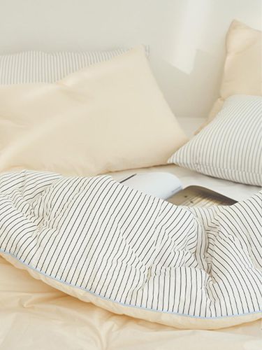 Fog Stripe 60 High-density Pure Cotton Blanket - DECOVIEW - Modalova