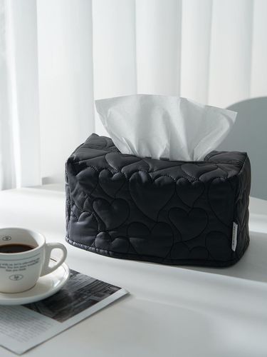 Heart Quilting Leather Tissue Case - DECOVIEW - Modalova