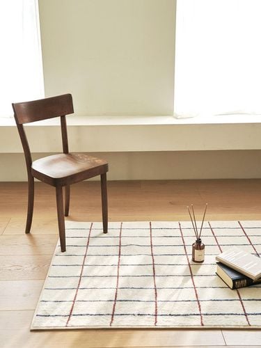 Two-tone check soft rug - DECOVIEW - Modalova