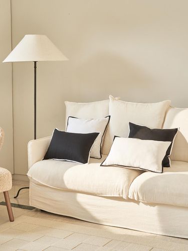 Modern linen cushion cover - DECOVIEW - Modalova