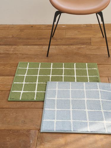 Minimal Check Soft Foot Mat - DECOVIEW - Modalova