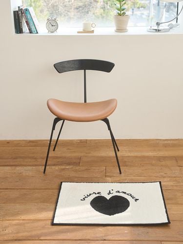 Black heart lettering soft foot mat - DECOVIEW - Modalova