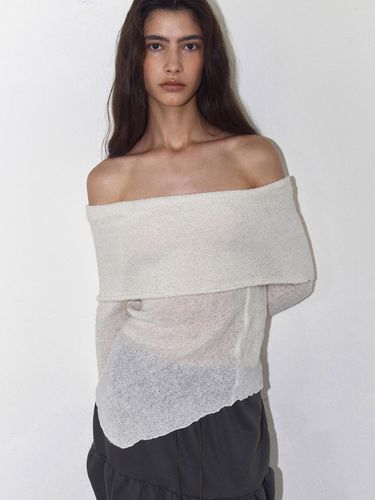 WOOL OFF SHOULDER SWEATER (IVORY) - Polysooem - Modalova