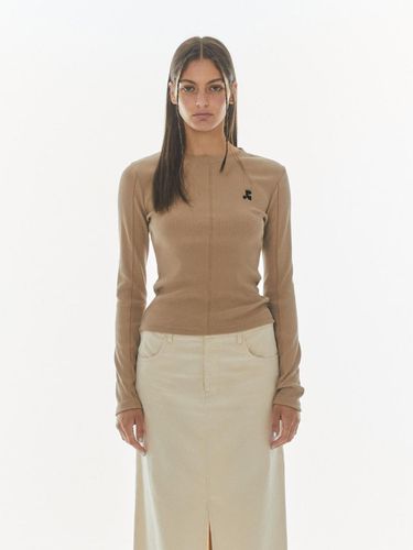 RIB CUTTING TOP - BEIGE - Rest&Recreation - Modalova