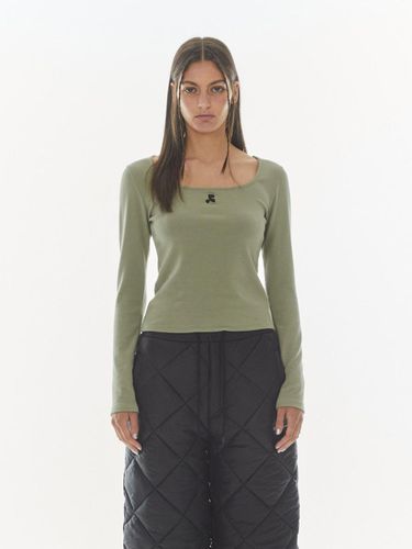 SQUARE NECK LONG SLEEVE - KHAKI - Rest&Recreation - Modalova