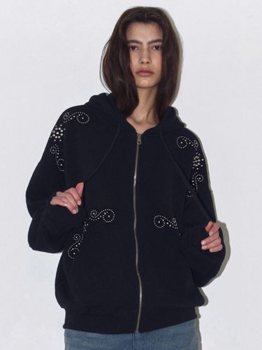 ORNAMENT STUDDED HOODIE_ONZI_EDITION, BLACK - Polysooem - Modalova