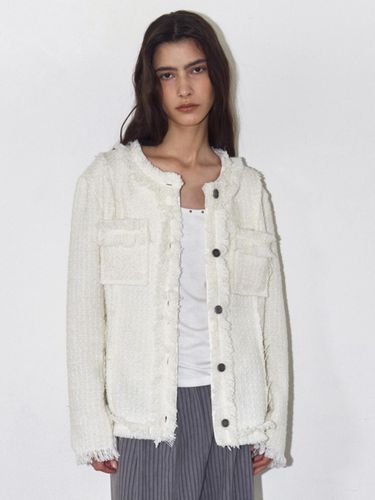 FRINGED TWEED JACKET - Polysooem - Modalova