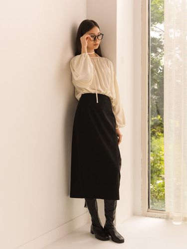 Slim H skirt - black - lienlier - Modalova