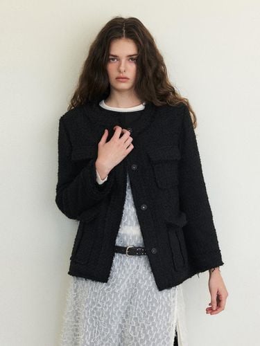 Cut - Off Pocket Tweed Jacket - ETMON - Modalova