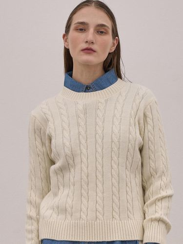 Cable Crewneck Knit Ts_6 Color - ELLIOTI - Modalova