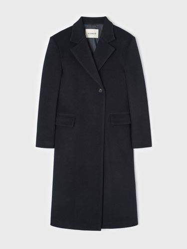 Tanya Half Double Coat (Dark Navy) - YUNSE - Modalova