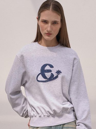 Essential Logo Sweatshirts_White Melange - ELLIOTI - Modalova