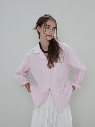 Classic Collar High-Density Cotton Shirt [Light Pink] - OTHERS - Modalova