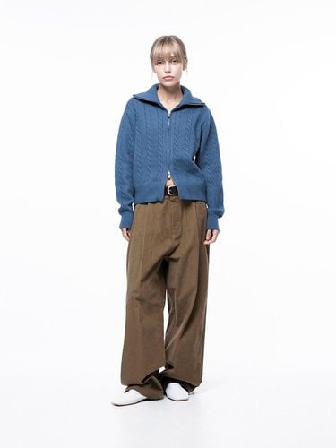 Corduroy One - tuck Wide Pants - Brown / M243PT01B - Chance’s noi for Women - Modalova