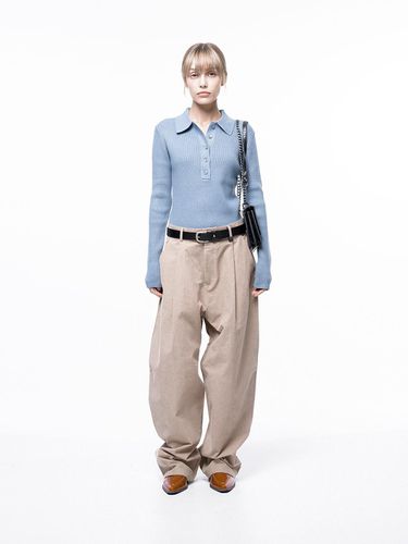 Corduroy One - tuck Wide Pants - / M243PT01B - Chance’s noi for Women - Modalova