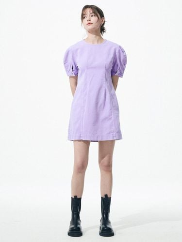 Denim Mini Dress [Purple] - Majo Factory - Modalova