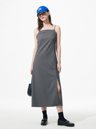 Slit Long Dress [Grey] - Majo Factory - Modalova