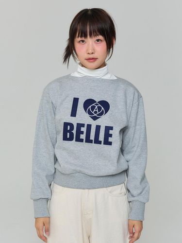 I LOVE BELLE BOAT NECK SWEATSHIRT - ADORE BELLE - Modalova