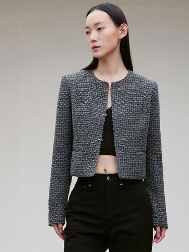 WOOL BLEND TOGGLE - FASTENING TWEED JACKET - RE RHEE - Modalova