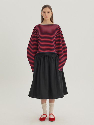 Balloon Stripe T - Shirt Red - UIJI - Modalova