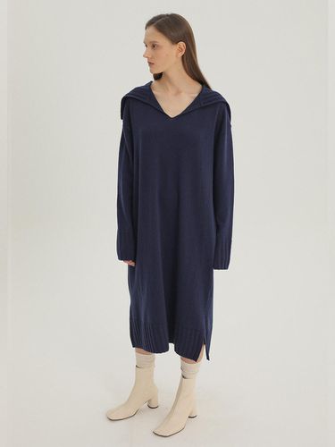 Marine Midi Dress Navy - UIJI - Modalova