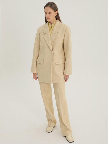 Tailored Straight - Leg Pants Beige - UIJI - Modalova