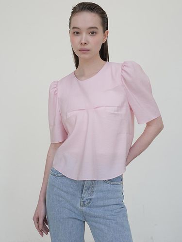 Double Pintuck Blouse PINK - UIJI - Modalova