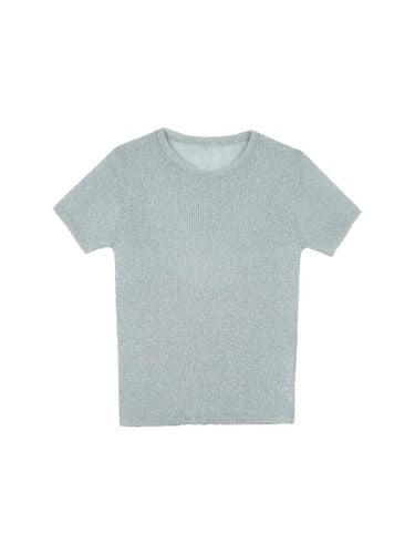 Linen Half Sleeve T-Shirt (Gray) - ateleen - Modalova