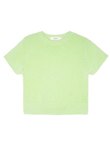 Linen Round Knit Top (Light Green) - ateleen - Modalova