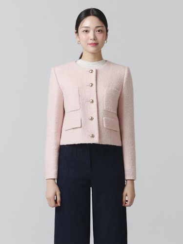 Round Neck Boucle Jacket ITOAYJK860 (2CO - IT MICHAA - Modalova