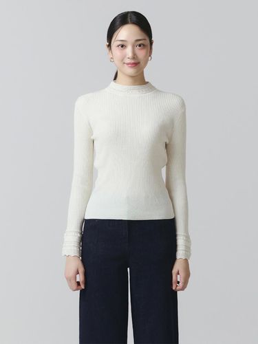 It Misha eyelet block knit top ITOAYPO910 (3COLOR) - itMICHAA - Modalova