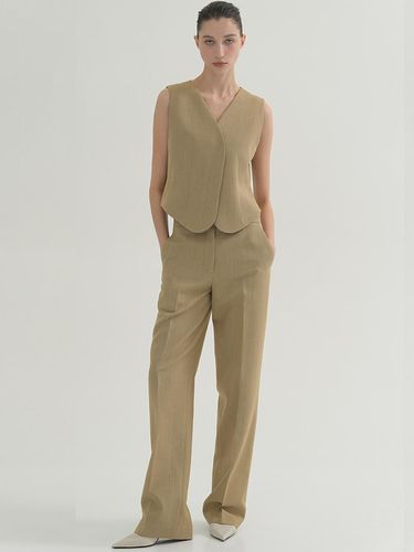 Tailored Set Vest Beige - UIJI - Modalova